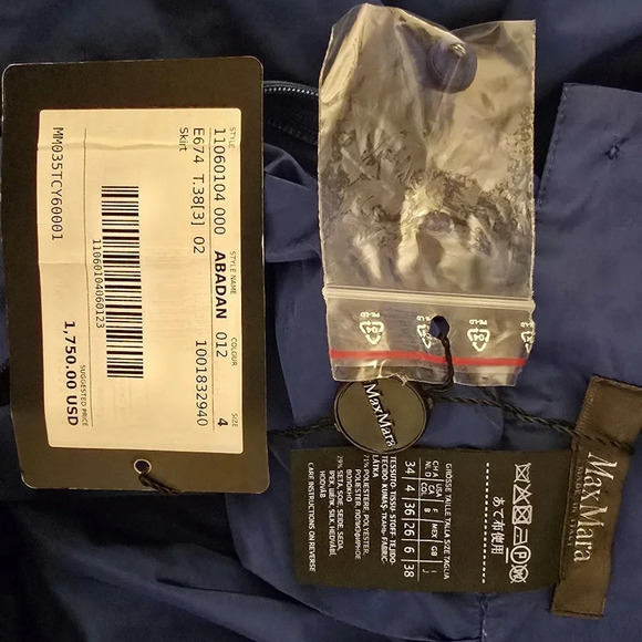 MaxMara Silk Skirt Size 4 Silk Blend - Picture 6 of 6